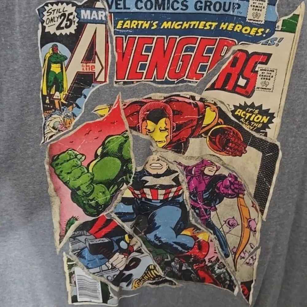 Marvel Avengers Comic Print T-shirt - Picture 2 of 4